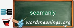 WordMeaning blackboard for seamanly